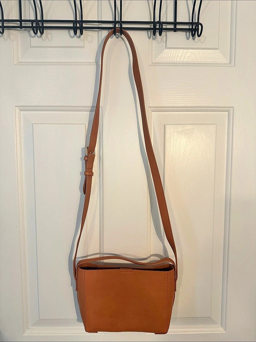 MARC GRAHAM Leather Crossbody Bag in Brown New
